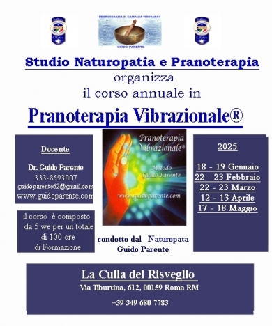 Corso Pranoterapia Vibrazionale®  2025 - StudioNaturopatia GuidoParente