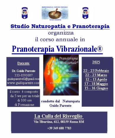 Corso Pranoterapia Vibrazionale®  2025 - StudioNaturopatia GuidoParente