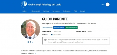 Psicologo Clinico Albo Psi Lazio - StudioNaturopatia GuidoParente