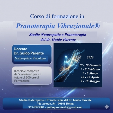 Corso annuale di Pranoterapia Vibrazionale® - StudioNaturopatia GuidoParente